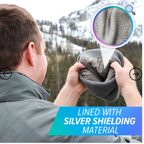 NEW Defender Shield Gray Beanie Lined for EMF protection - Picture 4 of 6
